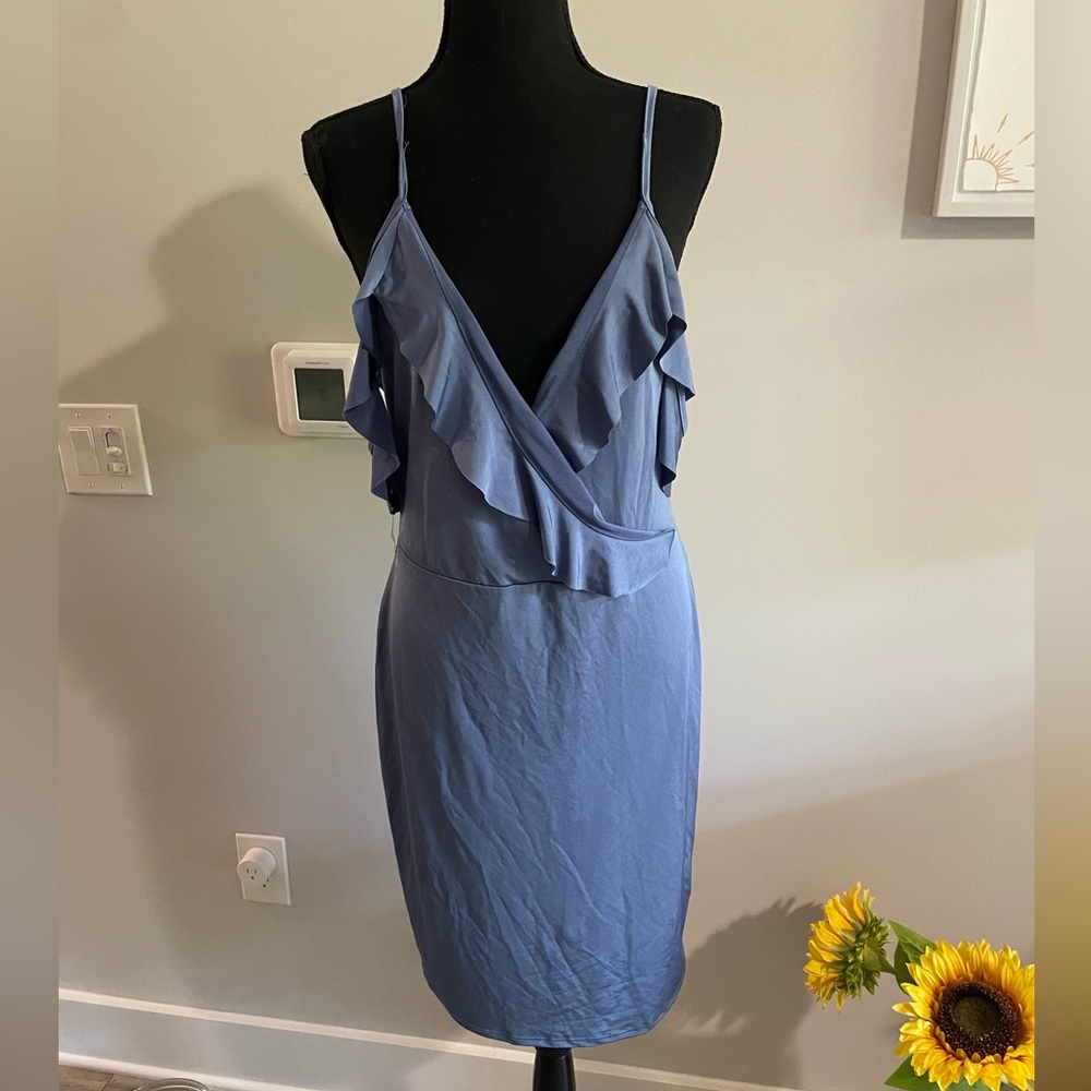 Powder blue bodycon dress Charlotte Russe .